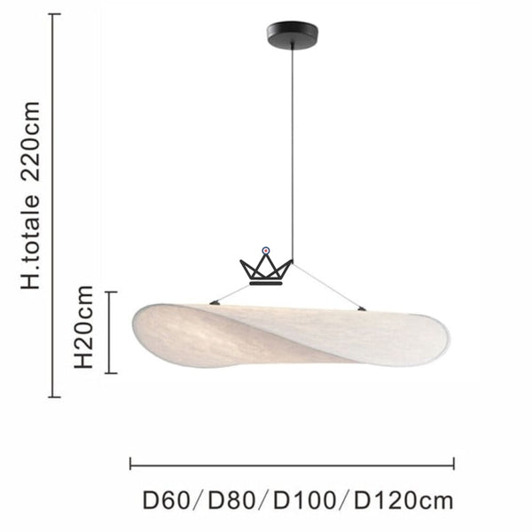 Lustre suspension - Tyvek Tense -  - luminaire - Cadeau, Noël, Anniversaire, Original - Atelier Atypique