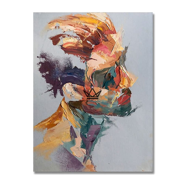 Peinture à l'huile sur toile XXL - Profondeur d'âme -  - toile - Cadeau, Noël, Anniversaire, Original - Atelier Atypique
