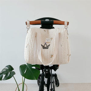 sac maternité a langer bandoulière pour poussette liste de naissance motif olive grande taille