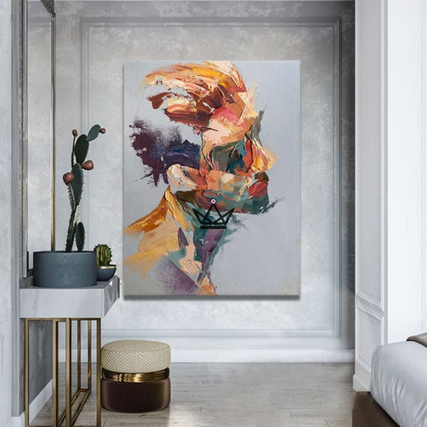 Peinture à l'huile sur toile XXL - Profondeur d'âme -  - toile - Cadeau, Noël, Anniversaire, Original - Atelier Atypique