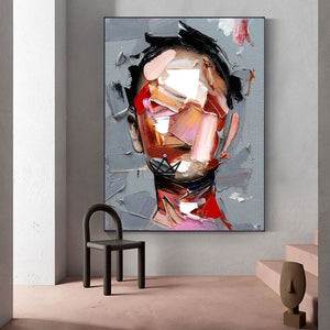 Peinture à l'huile sur toile XXL - Profondeur d'âme -  - toile - Cadeau, Noël, Anniversaire, Original - Atelier Atypique