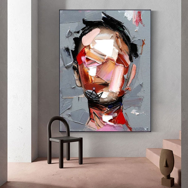 Peinture à l'huile sur toile XXL - Profondeur d'âme -  - toile - Cadeau, Noël, Anniversaire, Original - Atelier Atypique