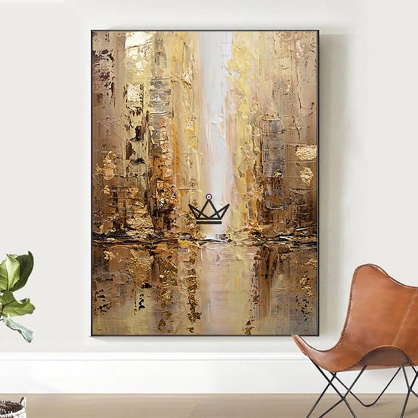 Peinture à l'huile sur toile XXL - Épure moderne -  - toile - Cadeau, Noël, Anniversaire, Original - Atelier Atypique