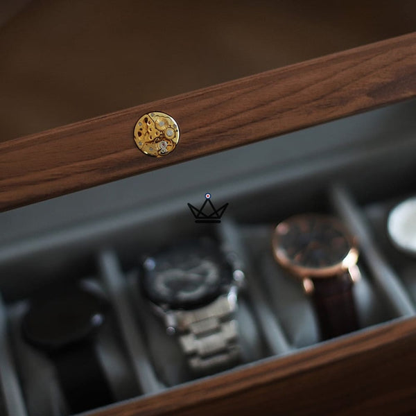 Coffret de rangement pour montre de luxe - Custodia Temporum -  - Remontoirs - Cadeau, Noël, Anniversaire, Original - Atelier Atypique