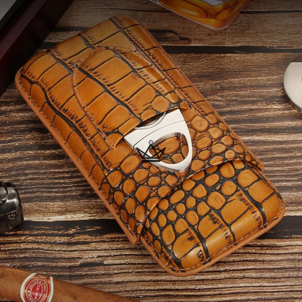 Etui à cigare en cuir - Beast -  - etui cigare - Cadeau, Noël, Anniversaire, Original - Atelier Atypique