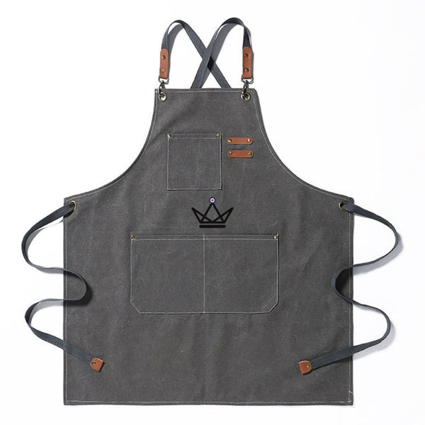 Tablier en toile vintage - WEEYI BARISTA -  - Tablier de cuisine - Cadeau, Noël, Anniversaire, Original - Atelier Atypique