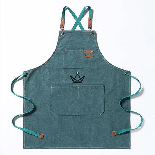 Tablier en toile vintage - WEEYI BARISTA -  - Tablier de cuisine - Cadeau, Noël, Anniversaire, Original - Atelier Atypique