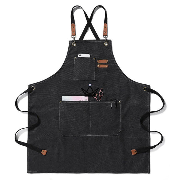 Tablier en toile vintage - WEEYI BARISTA -  - Tablier de cuisine - Cadeau, Noël, Anniversaire, Original - Atelier Atypique