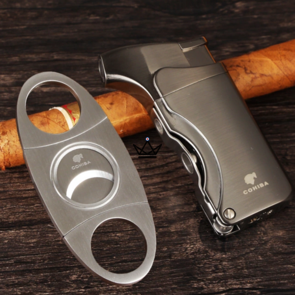 Pack Briquet et Coupe-Cigare COHIBA - VARGAS - Atelier Atypique