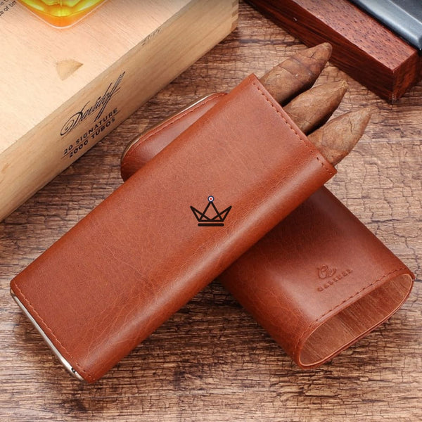 Etui 3 cigares et Coupe-Cigare - NEBOS -  - Etui à cigare - Cadeau, Noël, Anniversaire, Original - Atelier Atypique