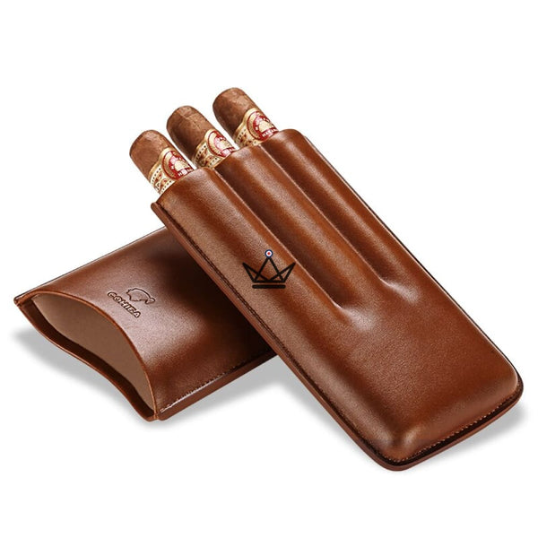 Etui à cigare de voyage cuir COHIBA - STORM -  - Etui à cigare - Cadeau, Noël, Anniversaire, Original - Atelier Atypique