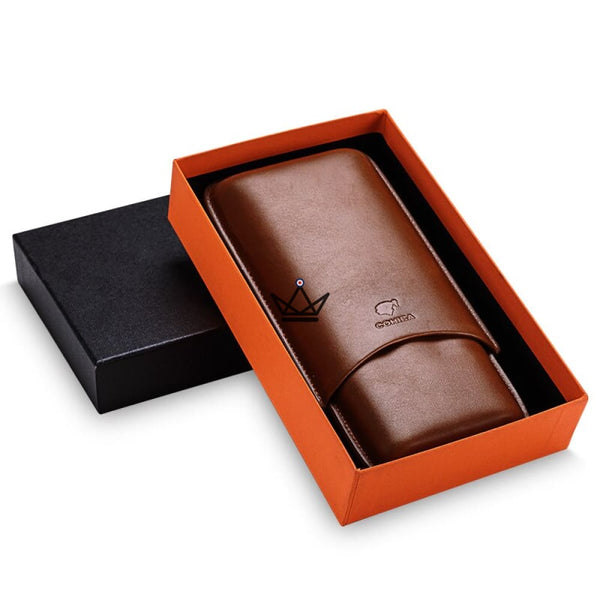 Etui à cigare de voyage cuir COHIBA - STORM -  - Etui à cigare - Cadeau, Noël, Anniversaire, Original - Atelier Atypique