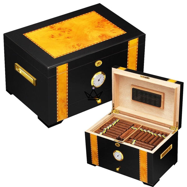 Cave à Cigare - ARCHIBALD LUXE grande contenance bois