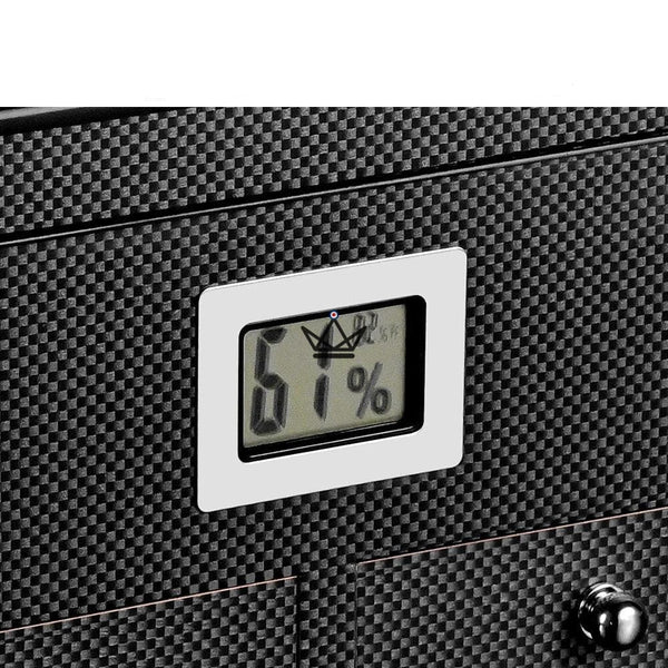 Cave à Cigare -  WINSTON luxe hygrometre carbon fibre