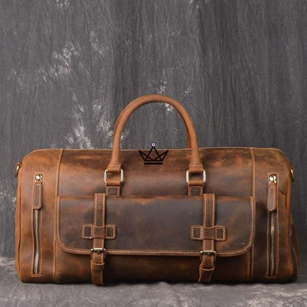Sac de voyage en cuir vintage - HORSE - Atelier Atypique