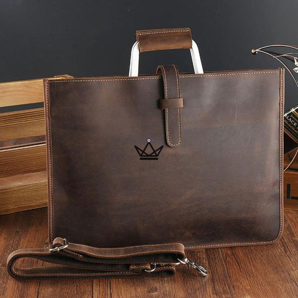 Sacoche en cuir vintage - WINSTON - Atelier Atypique