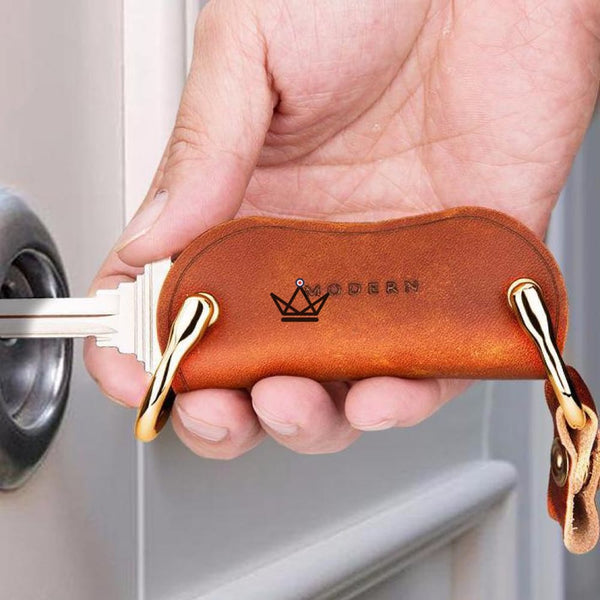 Porte-clé en cuir - REVOLVE - Atelier Atypique
