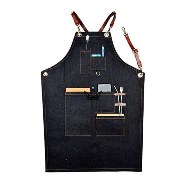 Tablier en toile et cuir - KHEFI - Atelier Atypique
