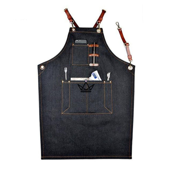 Tablier en toile et cuir - KHEFI - Atelier Atypique